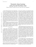 Geometric deep learning: going beyond Euclidean data
