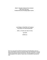 An Estimate of the Effect of Common Currencies on Trade and Income