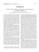 Helix-Loop-Helix Proteins: Regulators of Transcription in Eucaryotic Organisms