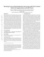 Boosting Conversational Question Answering with Fine-Grained Retrieval-Augmentation and Self-Check