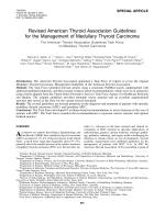 Revised American Thyroid Association Guidelines for the Management of Medullary Thyroid Carcinoma