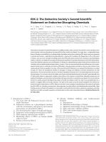EDC-2: The Endocrine Society’s Second Scientific Statement on Endocrine-Disrupting Chemicals