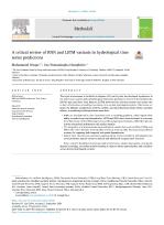 A critical review of RNN and LSTM variants in hydrological time series predictions