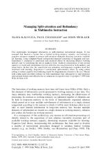 Managing Split-attention and Redundancy in Multimedia Instruction