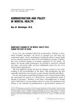 ADMINISTRATION AND POLICY IN MENTAL HEALTH