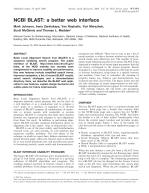 NCBI BLAST: a better web interface
