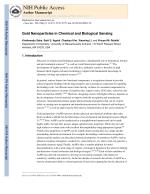 Gold Nanoparticles in Chemical and Biological Sensing