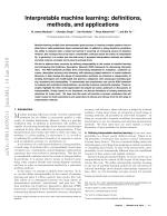 Interpretable machine learning: definitions, methods, and applications