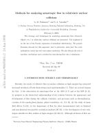 Methods for analyzing anisotropic flow in relativistic nuclear collisions