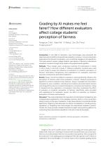 Grading by AI makes me feel fairer? How different evaluators affect college students’ perception of fairness