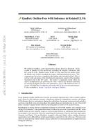QuaRot: Outlier-Free 4-Bit Inference in Rotated LLMs