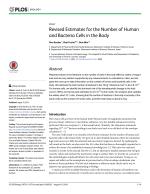 Revised Estimates for the Number of Human and Bacteria Cells in the Body