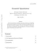 Geometric Quantization
