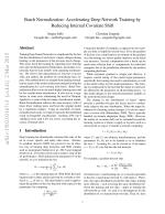 Batch Normalization: Accelerating Deep Network Training by Reducing Internal Covariate Shift