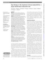 Spa therapy in the treatment of knee osteoarthritis: a large randomised multicentre trial