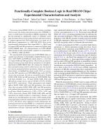 Functionally-Complete Boolean Logic in Real DRAM Chips: Experimental Characterization and Analysis