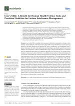 Cow’s Milk: A Benefit for Human Health? Omics Tools and Precision Nutrition for Lactose Intolerance Management