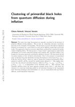 Clustering of primordial black holes from quantum diffusion during inflation