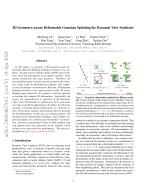 3D Geometry-aware Deformable Gaussian Splatting for Dynamic View Synthesis