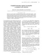 Coupled-resonator optical waveguide: a proposal and analysis