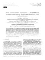 Short Communication: TopoToolbox 2 – MATLAB-based software for topographic analysis and modeling in Earth surface sciences