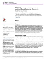 Updated Global Burden of Cholera in Endemic Countries