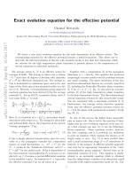 Exact evolution equation for the effective potential