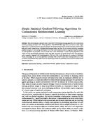 Simple Statistical Gradient-Following Algorithms for Connectionist Reinforcement Learning