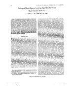 Orthogonal Least Squares Learning Algorithm for Radial Basis Function Networks