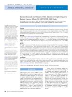 Pembrolizumab in Patients With Advanced Triple-Negative Breast Cancer: Phase Ib KEYNOTE-012 Study