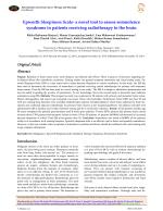 Epworth Sleepiness Scale- a novel tool to assess somnolence syndrome in patients receiving radiotherapy to the brain