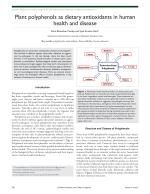 Plant polyphenols as dietary antioxidants in human health and disease