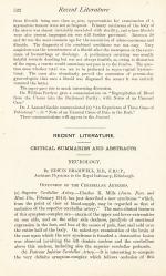Recent Literature