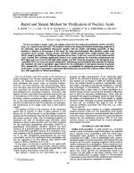 Rapid and Simple Method for Purification of Nucleic Acids