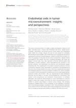 Endothelial cells in tumor microenvironment: insights and perspectives