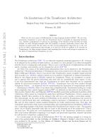 On Limitations of the Transformer Architecture