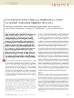 A human phenome-interactome network of protein complexes implicated in genetic disorders