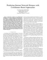 Predicting Internet Network Distance with Coordinates-Based Approaches