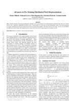 Advances in Pre-Training Distributed Word Representations