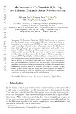 Motion-aware 3D Gaussian Splatting for Efficient Dynamic Scene Reconstruction