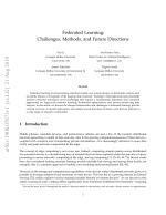 Federated Learning: Challenges, Methods, and Future Directions