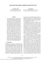 Named Entity Recognition with Bidirectional LSTM-CNNs