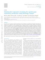 Multimodal contrastive learning for spatial gene expression prediction using histology images
