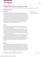 Prevalence of Lung Cancer Screening in the US, 2022
