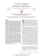 A RANDOMIZED, CONTROLLED TRIAL OF SURGERY FOR TEMPORAL-LOBE EPILEPSY