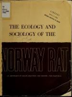 THE ECOLOGY AND SOCIOLOGY OF THE NORWAY RAT