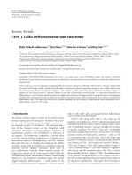 CD4+T Cells: Differentiation and Functions
