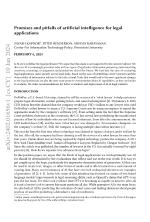 Promises and pitfalls of artificial intelligence for legal applications
