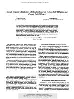 Social-Cognitive Predictors of Health Behavior: Action Self-Efficacy and Coping Self-Efficacy
