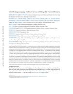 Scientific Large Language Models: A Survey on Biological & Chemical Domains